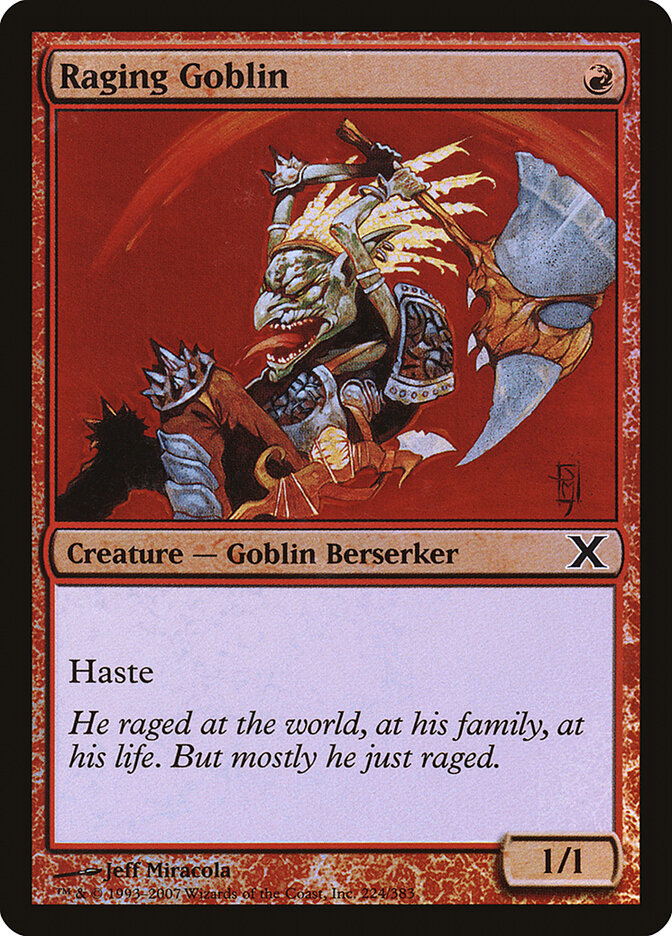 Raging Goblin (224) - Tenth Edition (10E)