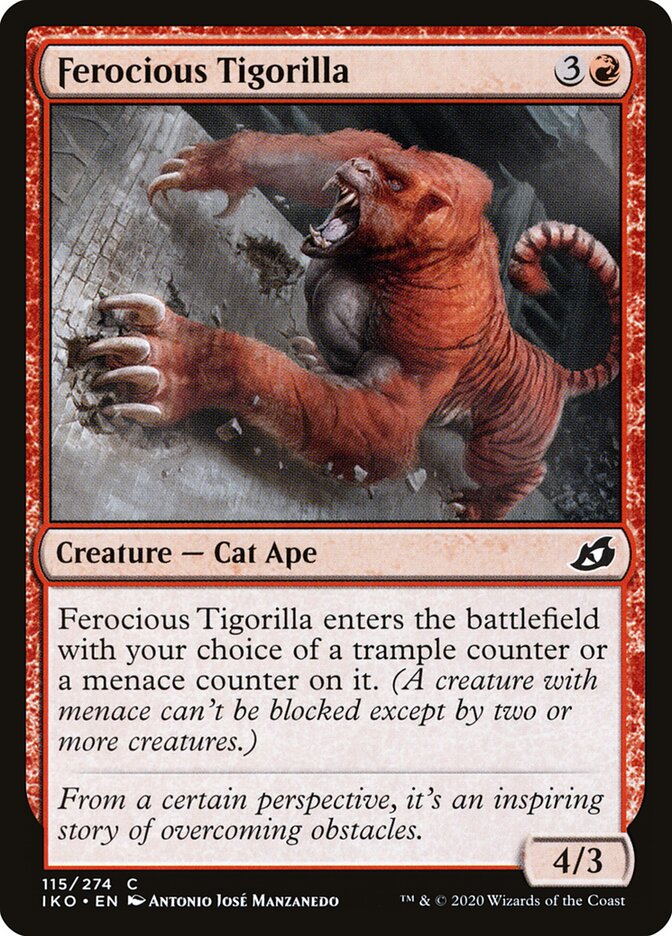 Ferocious Tigorilla (115) - Ikoria: Lair of Behemoths (IKO)
