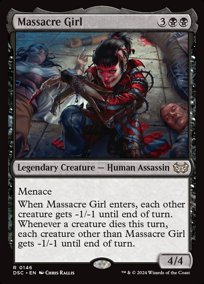 Massacre Girl (146) - Duskmourn: House of Horror Commander (DSC)