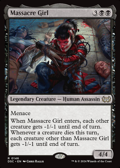 Massacre Girl (146) - Duskmourn: House of Horror Commander (DSC)