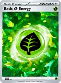 Basic Grass Energy (Cracked Ice Holo) (9) - SVE: Scarlet & Violet Energies (SVE)