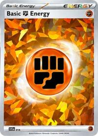Basic Fighting Energy (Cracked Ice Holo) (14) - SVE: Scarlet & Violet Energies (SVE)