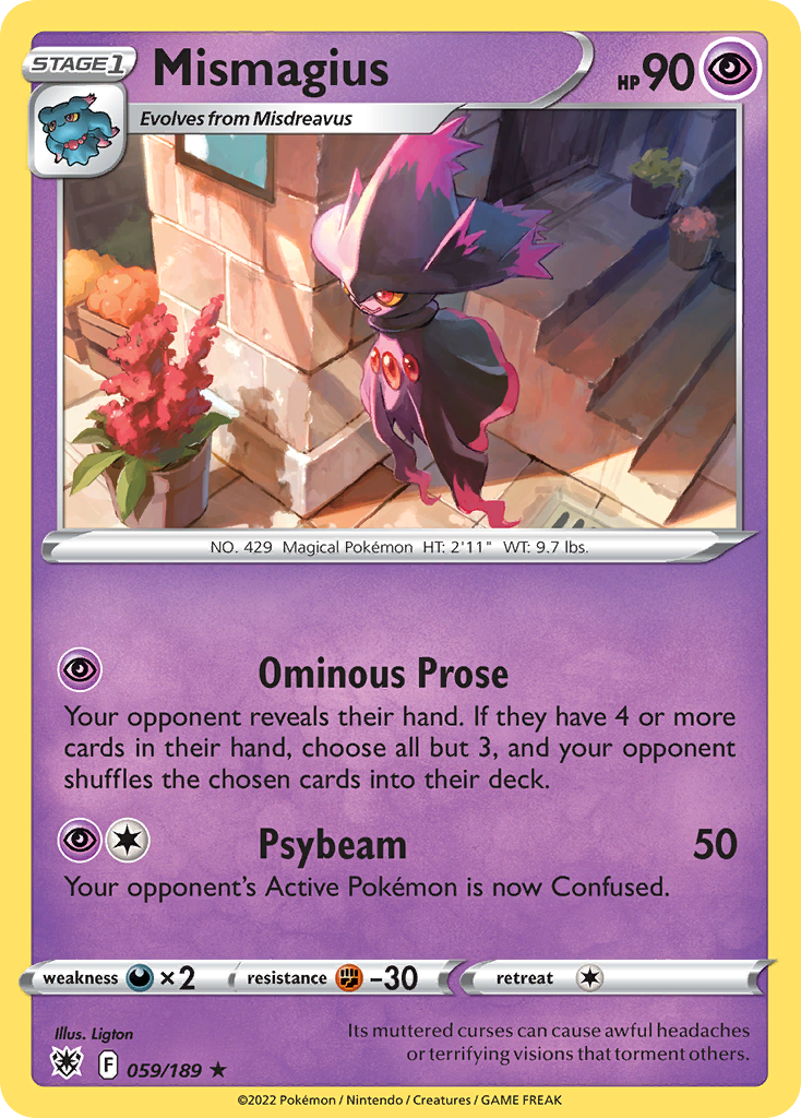 Mismagius (59/189) - [Reverse Holo] Astral Radiance (ASR)