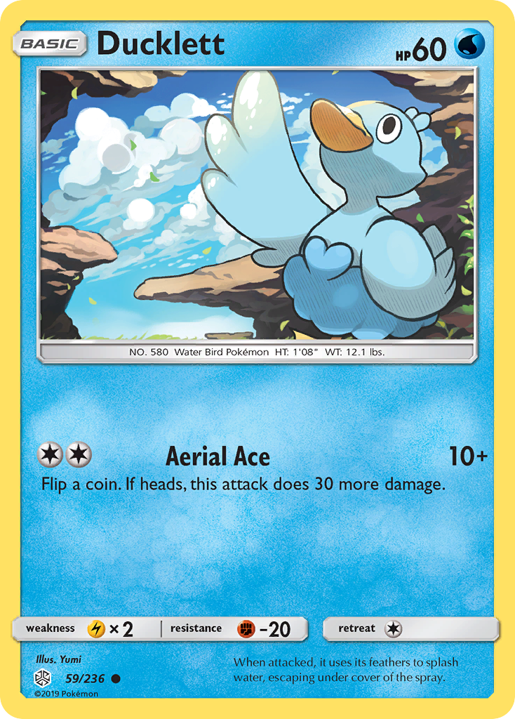 Ducklett (59/236) - [Reverse Holo] Cosmic Eclipse (CEC)
