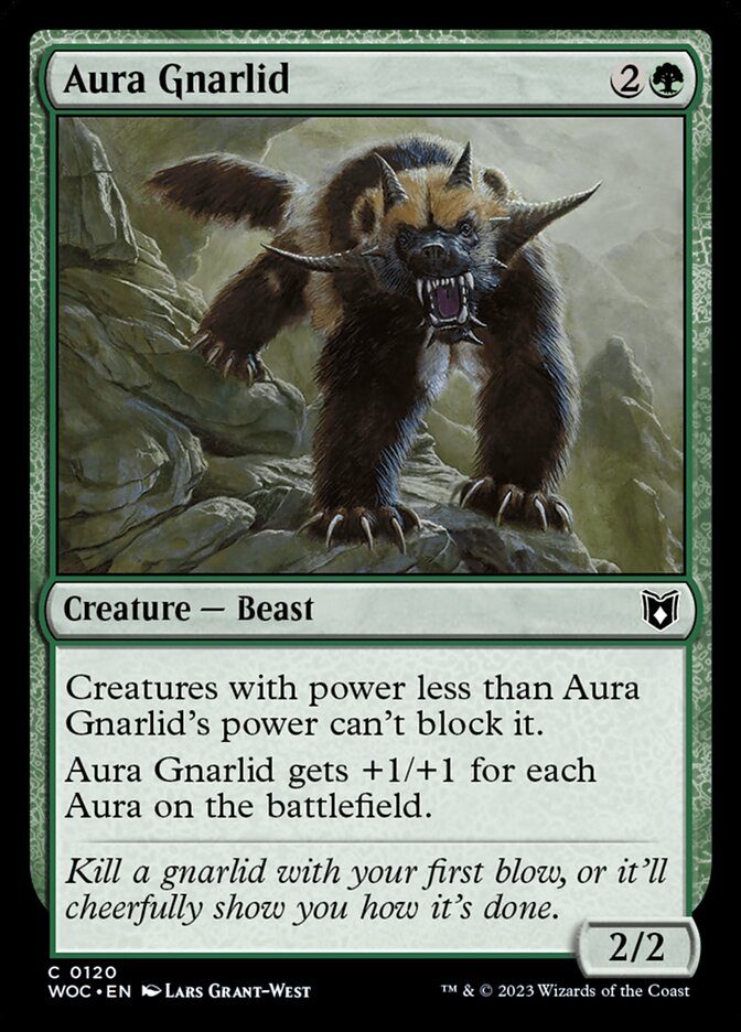Aura Gnarlid (120) - Wilds of Eldraine Commander (WOC)