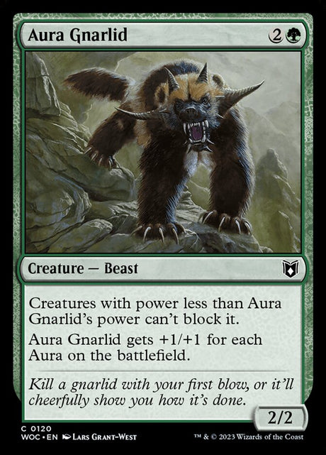 Aura Gnarlid (120) - Wilds of Eldraine Commander (WOC)