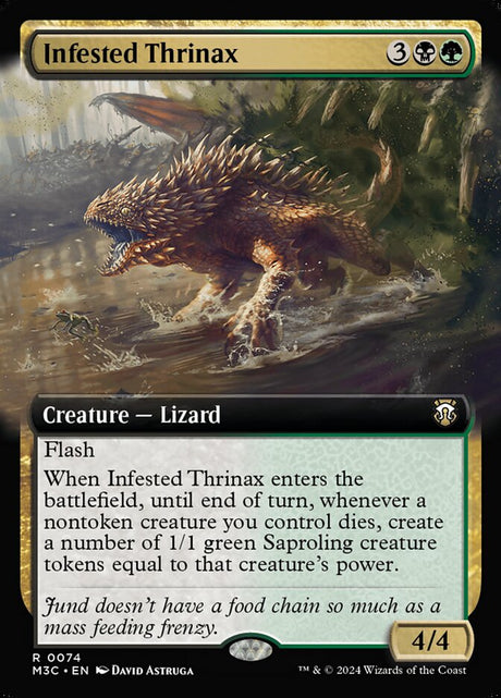 Infested Thrinax (74) - Modern Horizons 3 Commander (M3C)