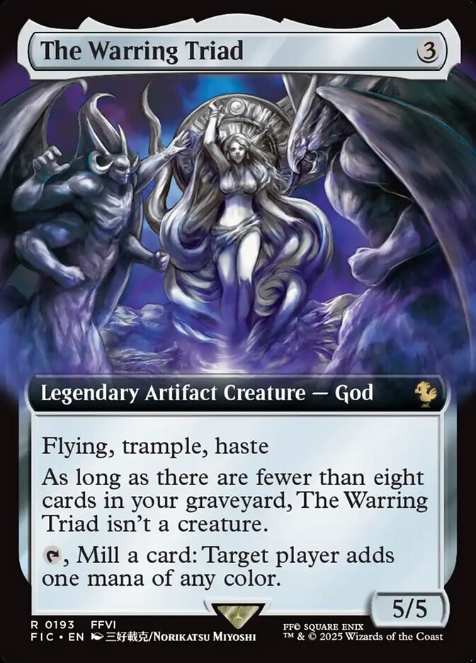 The Warring Triad (193) - [Foil, Extended Art] Final Fantasy Commander (FIC)