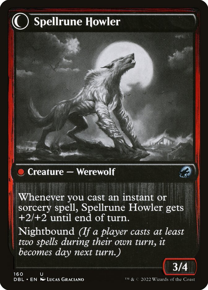 Spellrune Painter // Spellrune Howler (160) - Innistrad: Double Feature (DBL)