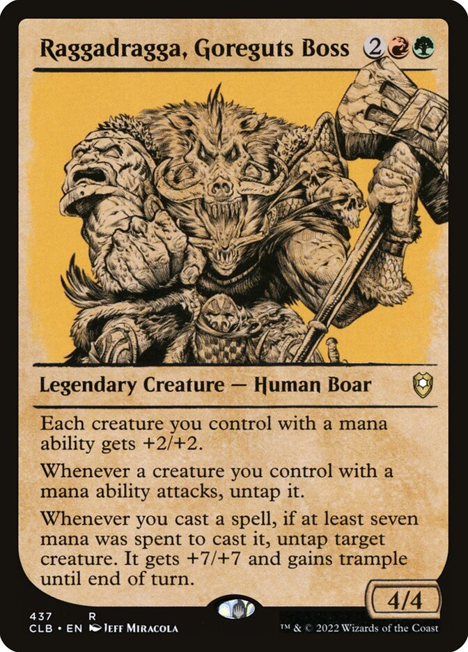 Raggadragga, Goreguts Boss (437) - Commander Legends: Battle for Baldur's Gate (CLB)