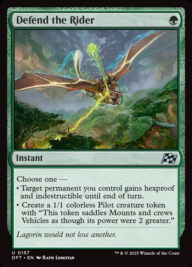 Defend the Rider - [Foil] Aetherdrift (DFT)