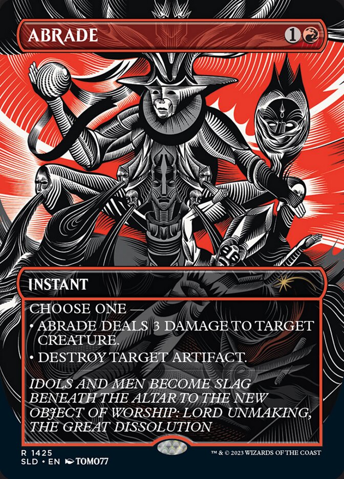 Abrade (1425) - [Foil, Full Art] Secret Lair Drop (SLD)