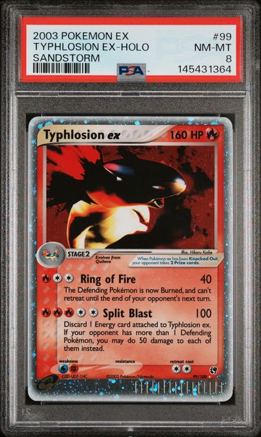 Typhlosion ex #99 - [Graded PSA 8] Sandstorm (SS)