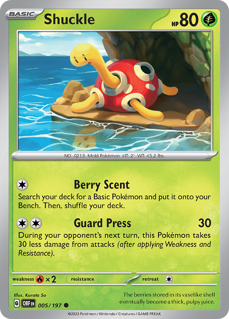 Shuckle (5/197) - Obsidian Flames (OBF)