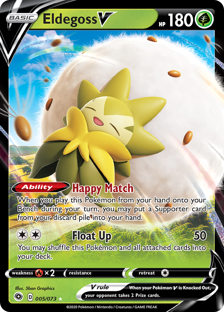Eldegoss V (5/73) - [Holo Foil] Champion's Path (CPA)