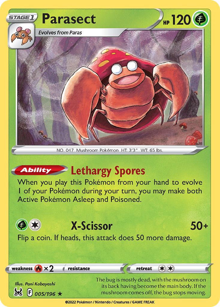 Parasect (5/196) - Lost Origin (LOR)