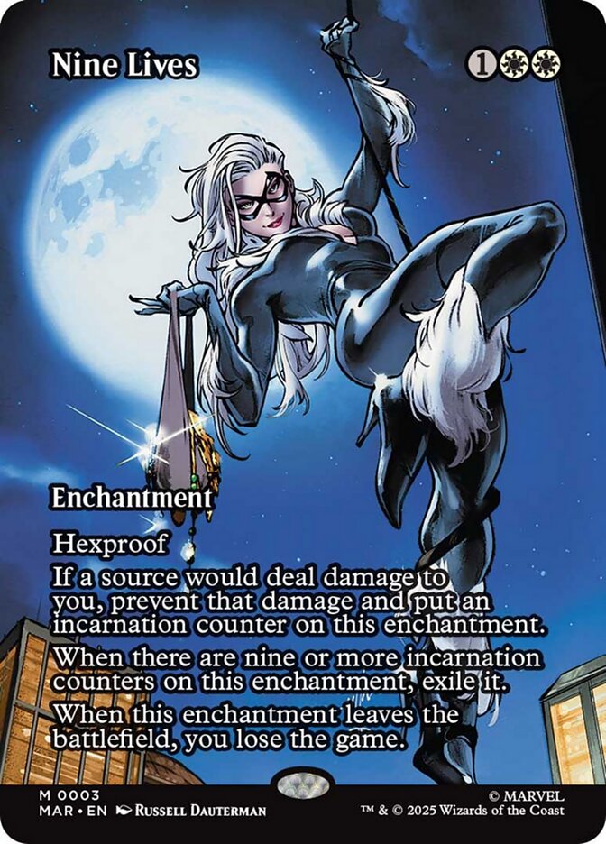 Nine Lives (3) - [Foil, Borderless] Marvel Universe (MAR)
