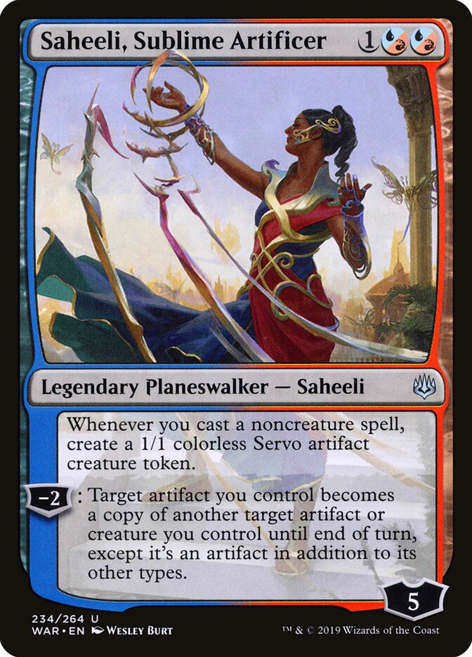 Saheeli, Sublime Artificer (234) - War of the Spark (WAR)