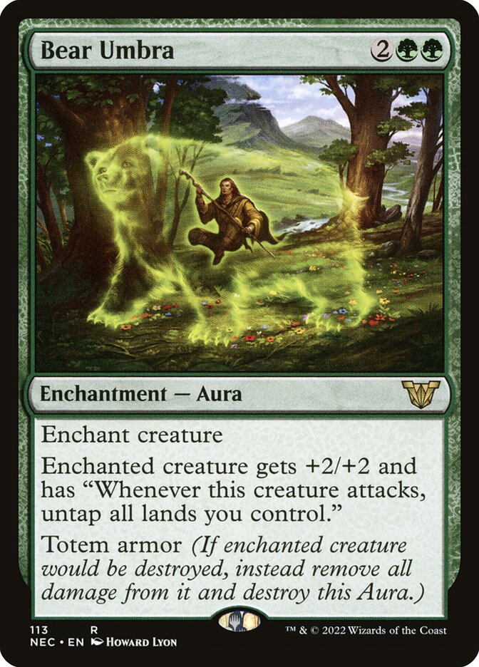 Bear Umbra (113) - Neon Dynasty Commander (NEC)