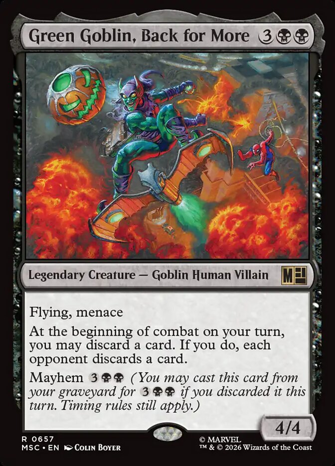 Green Goblin, Back for More (657) - Marvel Super Heroes Commander (MSC)