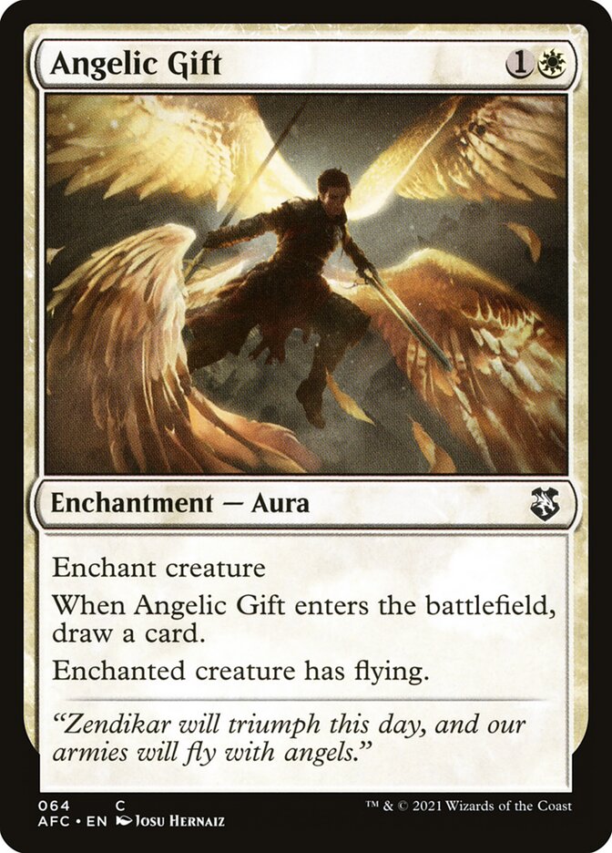 Angelic Gift (64) - Forgotten Realms Commander (AFC)