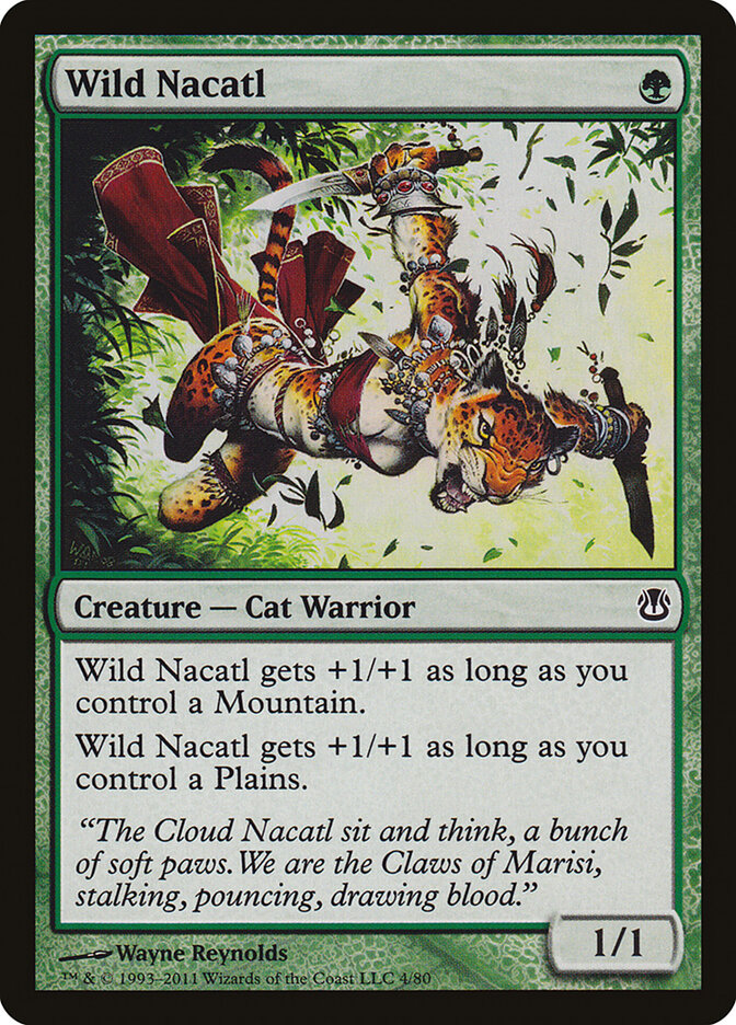 Wild Nacatl (4) - Duel Decks: Ajani vs. Nicol Bolas (DDH)