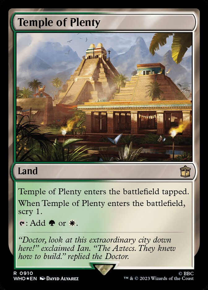Temple of Plenty (910) - Doctor Who (WHO)
