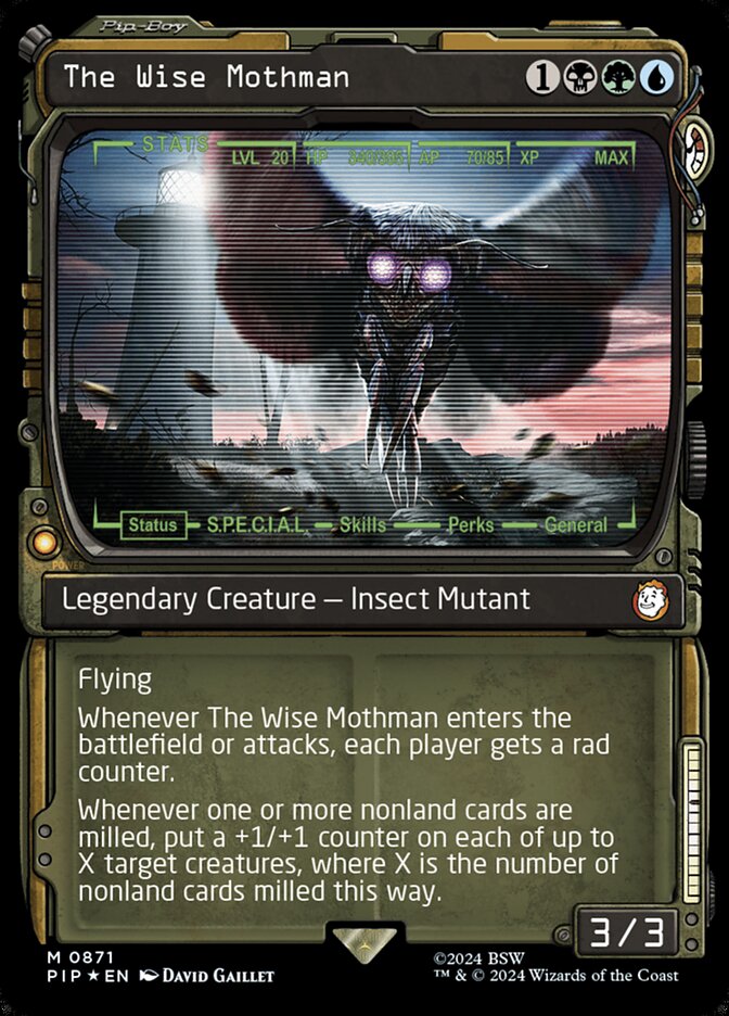 The Wise Mothman - [Surge Foil, Showcase] Fallout (PIP)