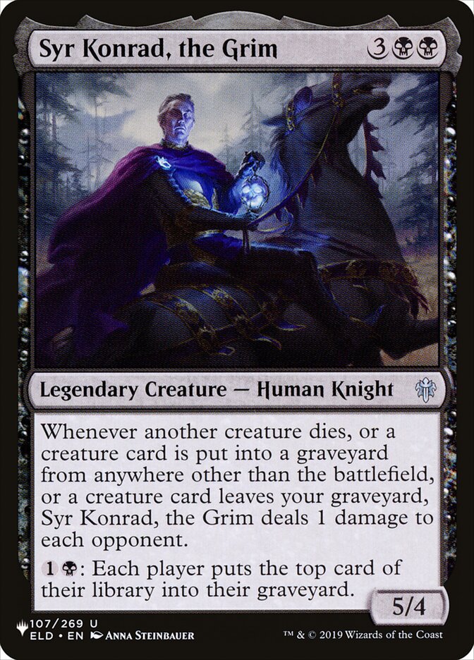 Syr Konrad, the Grim (ELD-107) - The List (PLST)
