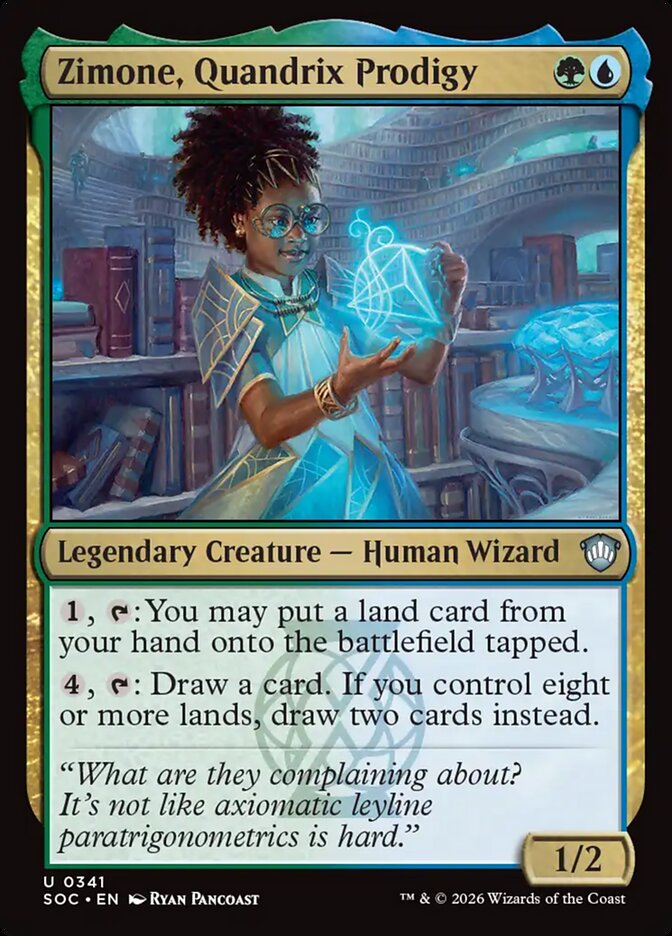 Zimone, Quandrix Prodigy (341) - Secrets of Strixhaven Commander (SOC)