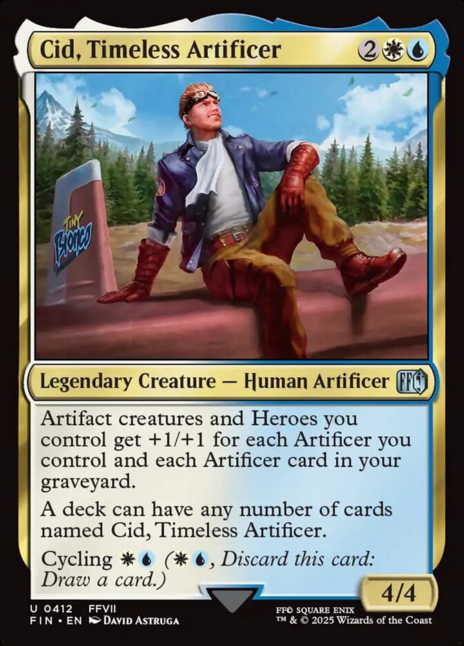 Cid, Timeless Artificer (412) - [Foil] Final Fantasy (FIN)