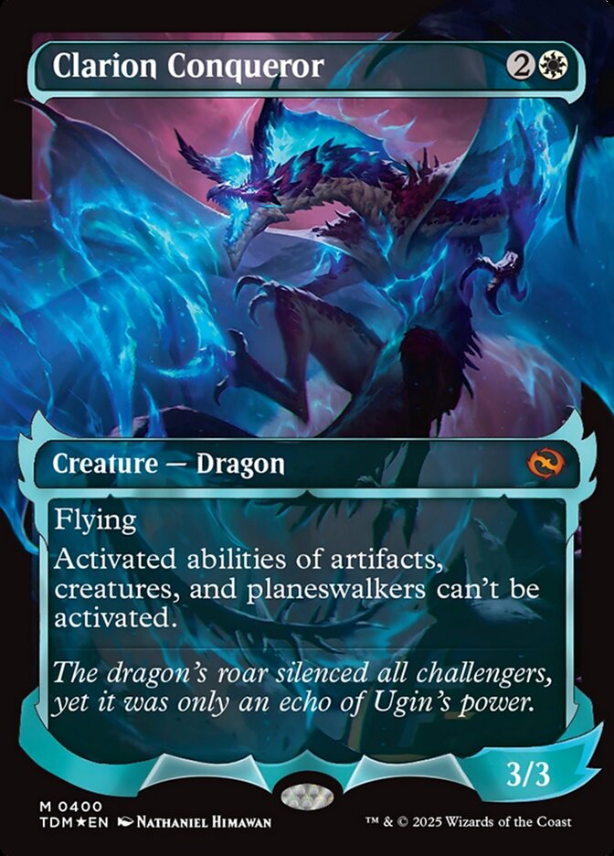 Clarion Conqueror (400) - [Foil, Showcase] Tarkir: Dragonstorm (TDM)