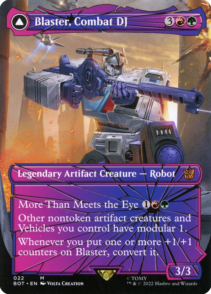 Blaster, Combat DJ // Blaster, Morale Booster (22) - Transformers (BOT)