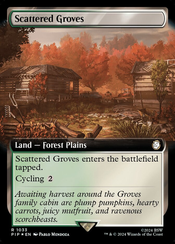 Scattered Groves - [Surge Foil, Extended Art] Fallout (PIP)