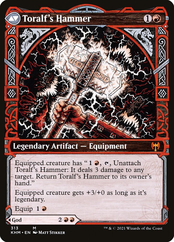 Toralf, God of Fury // Toralf's Hammer (313) - Kaldheim (KHM)