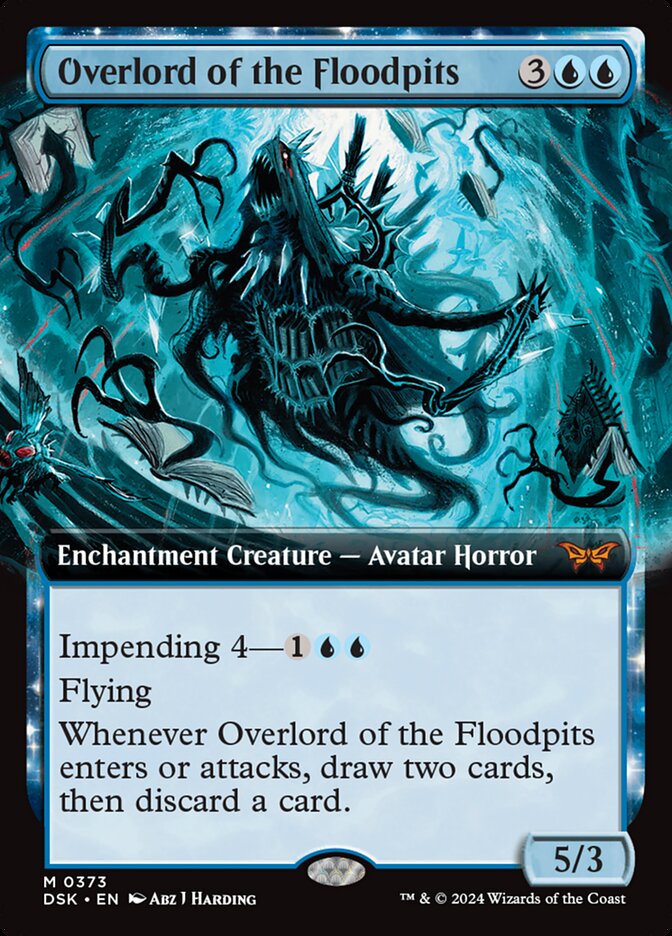 Overlord of the Floodpits - [Extended Art] Duskmourn: House of Horror (DSK)