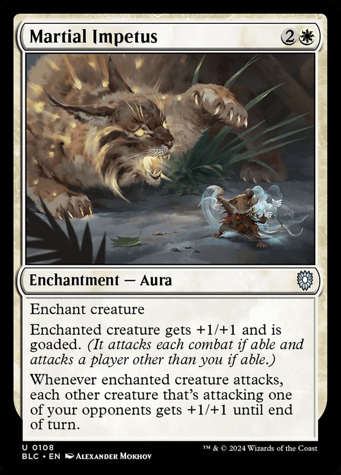Martial Impetus (108) - Bloomburrow Commander (BLC)