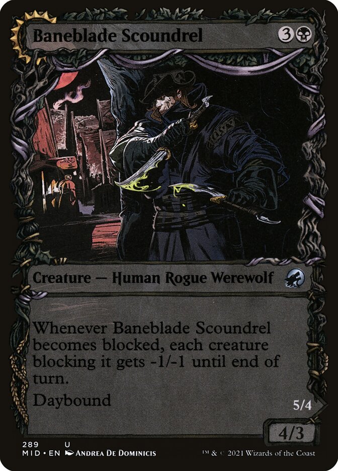 Baneblade Scoundrel // Baneclaw Marauder (289) - Innistrad: Midnight Hunt (MID)