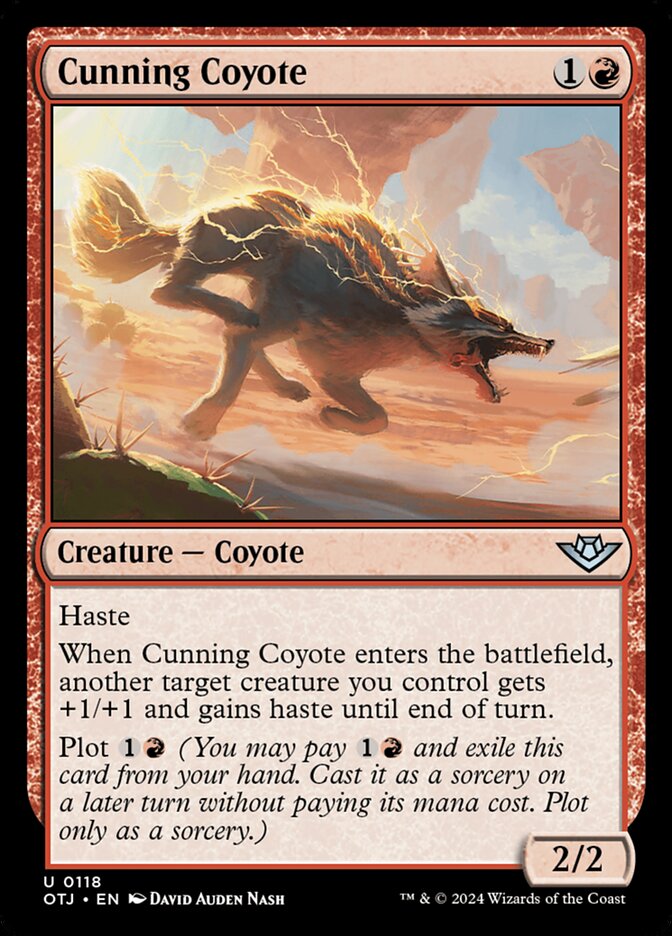 Cunning Coyote - [Foil] Outlaws of Thunder Junction (OTJ)