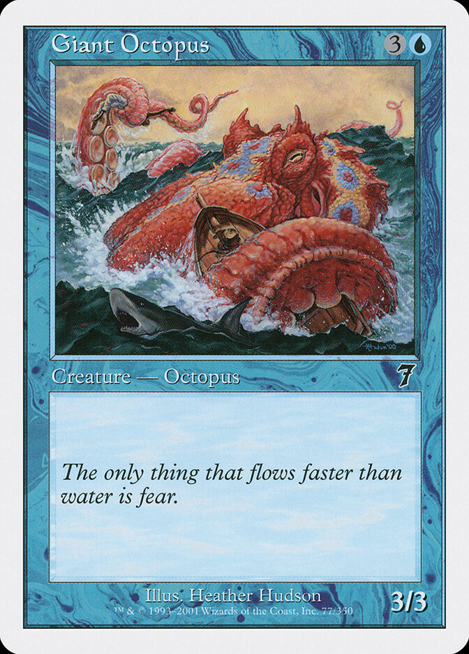 Giant Octopus (77) - Seventh Edition (7ED)
