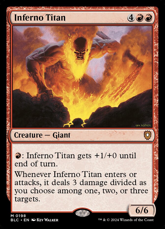 Inferno Titan (198) - Bloomburrow Commander (BLC)