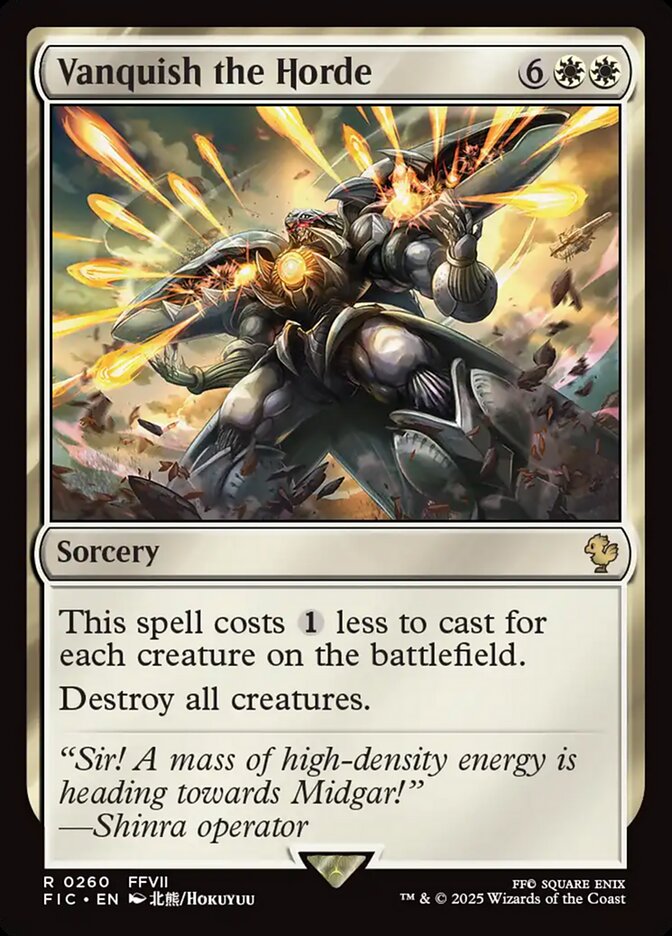 Vanquish the Horde (260) - [Surge Foil] Final Fantasy Commander (FIC)