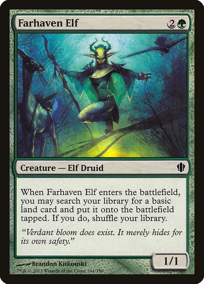 Farhaven Elf (144) - Commander 2013 (C13)