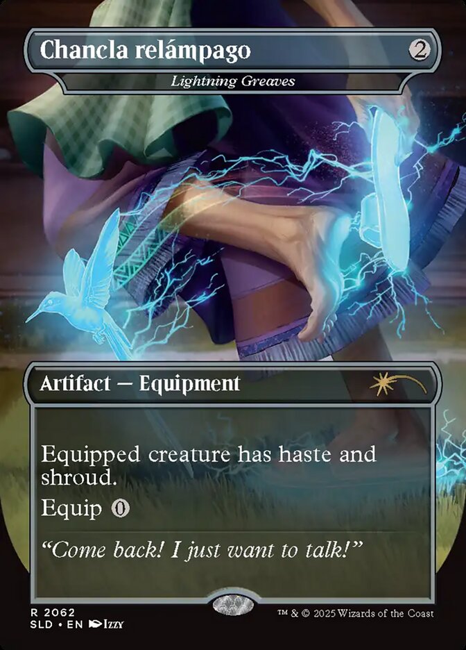Chancla relámpago - Lightning Greaves (2062) - Secret Lair Drop (SLD)