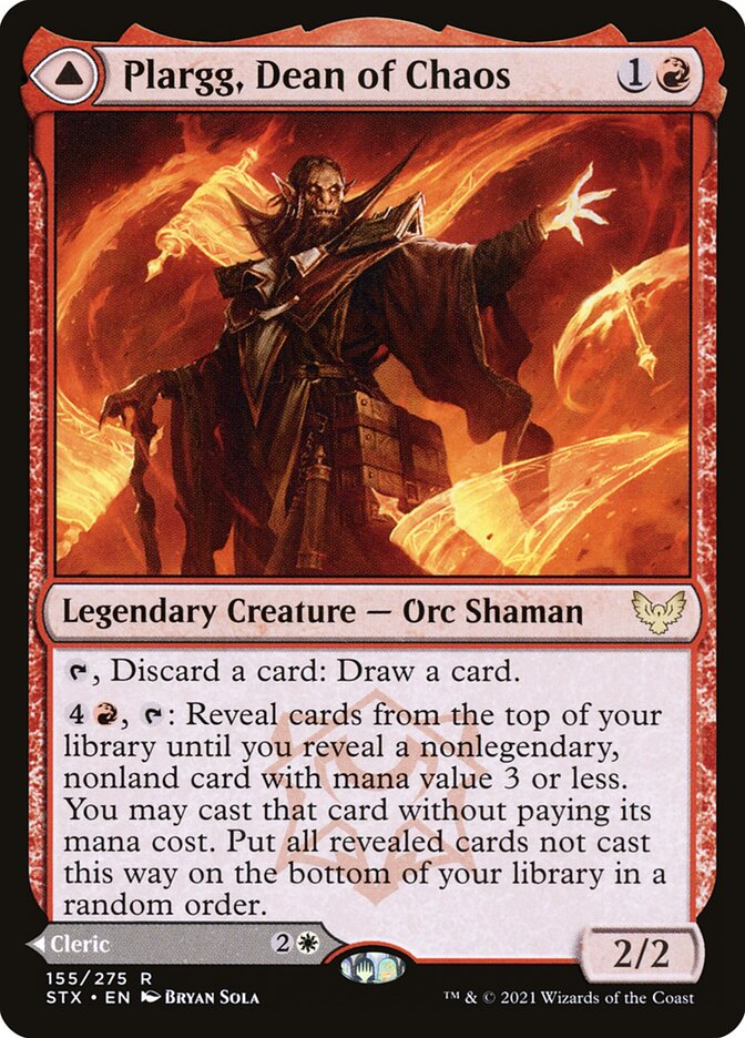 Plargg, Dean of Chaos // Augusta, Dean of Order (155) - Strixhaven: School of Mages (STX)