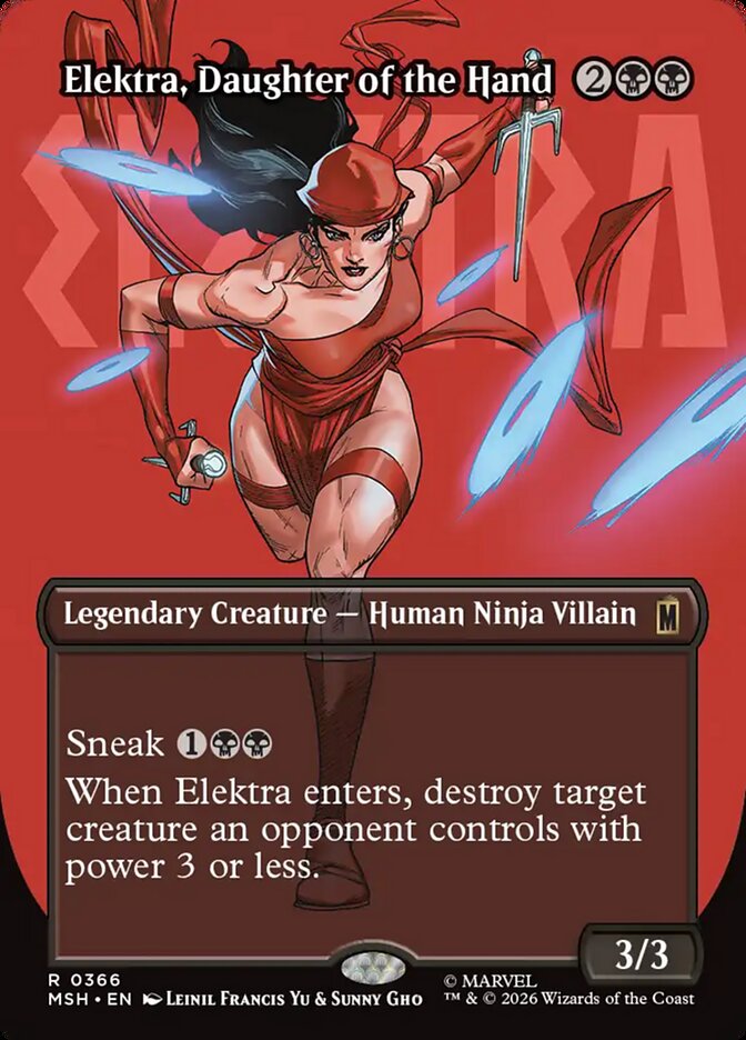 Elektra, Daughter of the Hand (366) - Marvel Super Heroes (MSH)