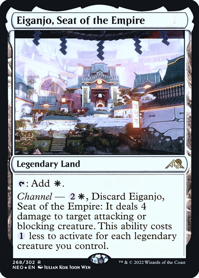 Eiganjo, Seat of the Empire (268s) - Kamigawa: Neon Dynasty Promos (PNEO)