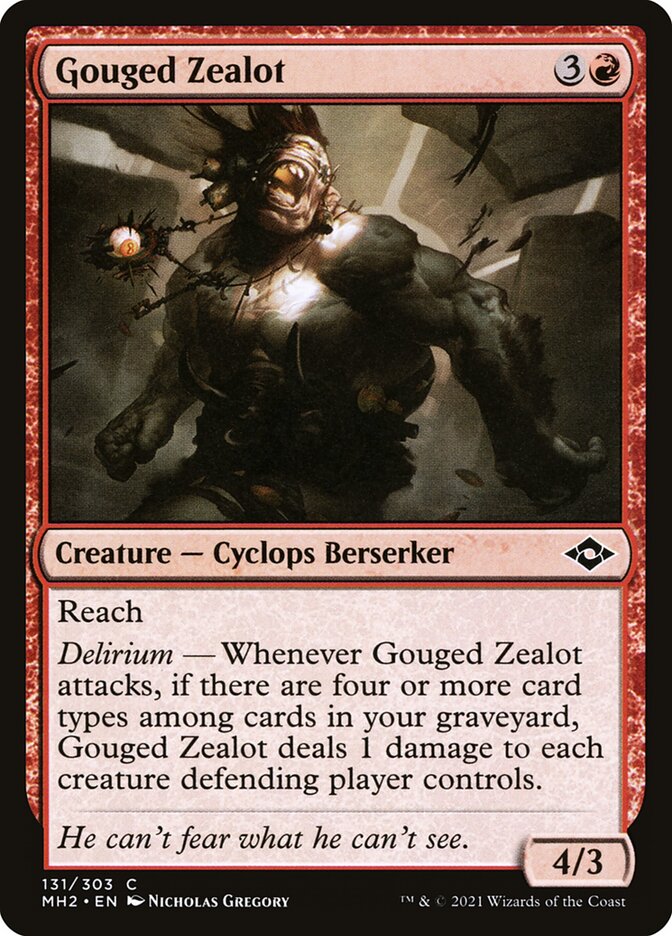 Gouged Zealot (131) - Modern Horizons 2 (MH2)