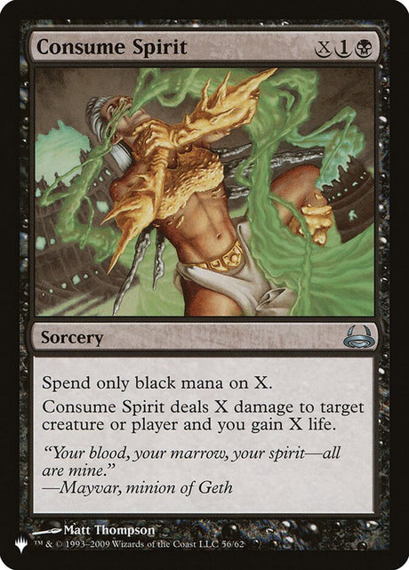 Consume Spirit (DDC-56) - The List (PLST)