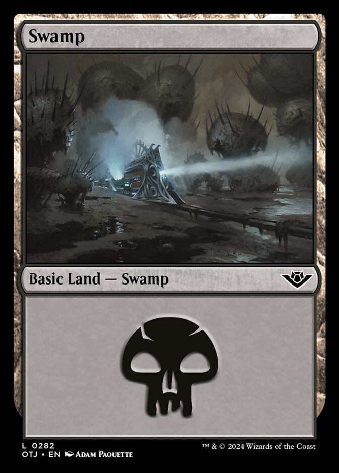 Swamp (282) - [Foil] Outlaws of Thunder Junction (OTJ)